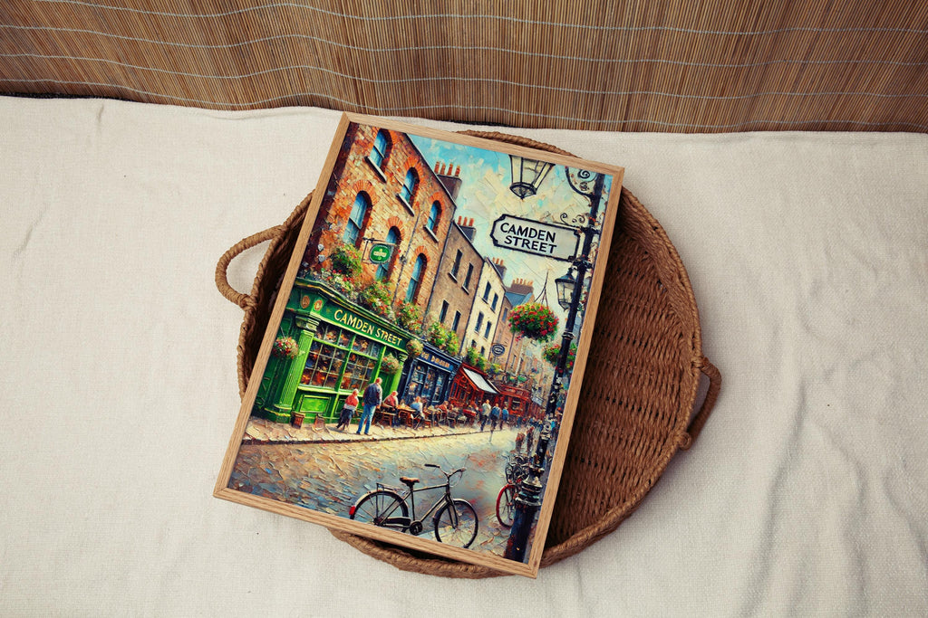 Camden Street Sign Print: London Camden Town Travel Poster