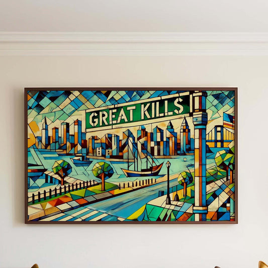Great Kills Print - Staten Island Wall Art Travel Poster, New York Home Decor, Housewarming Gift, Unique Staten Island Gift Idea