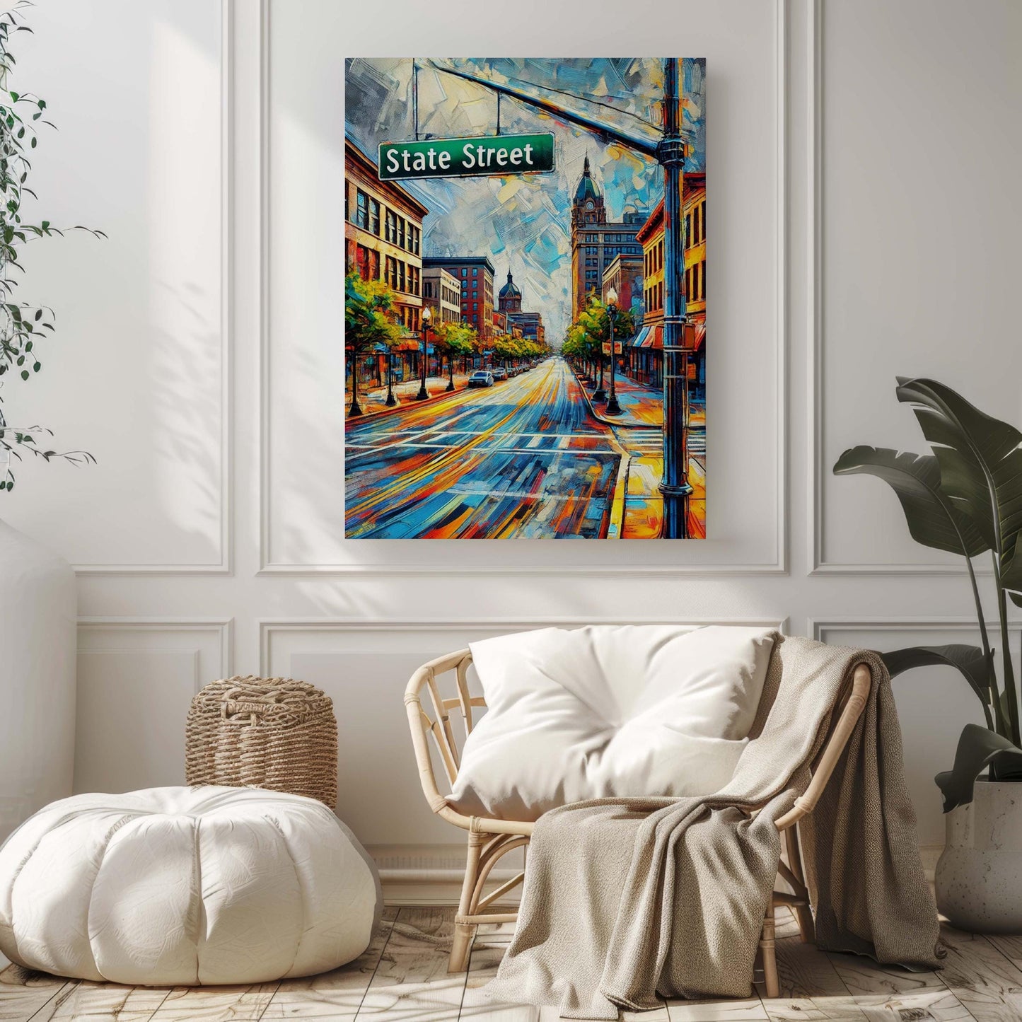 State St Print Erie Wall Art, Pennsylvania Travel Poster, Housewarming Gift, Erie Art Pennsylvania Decor, State Street Travel Print