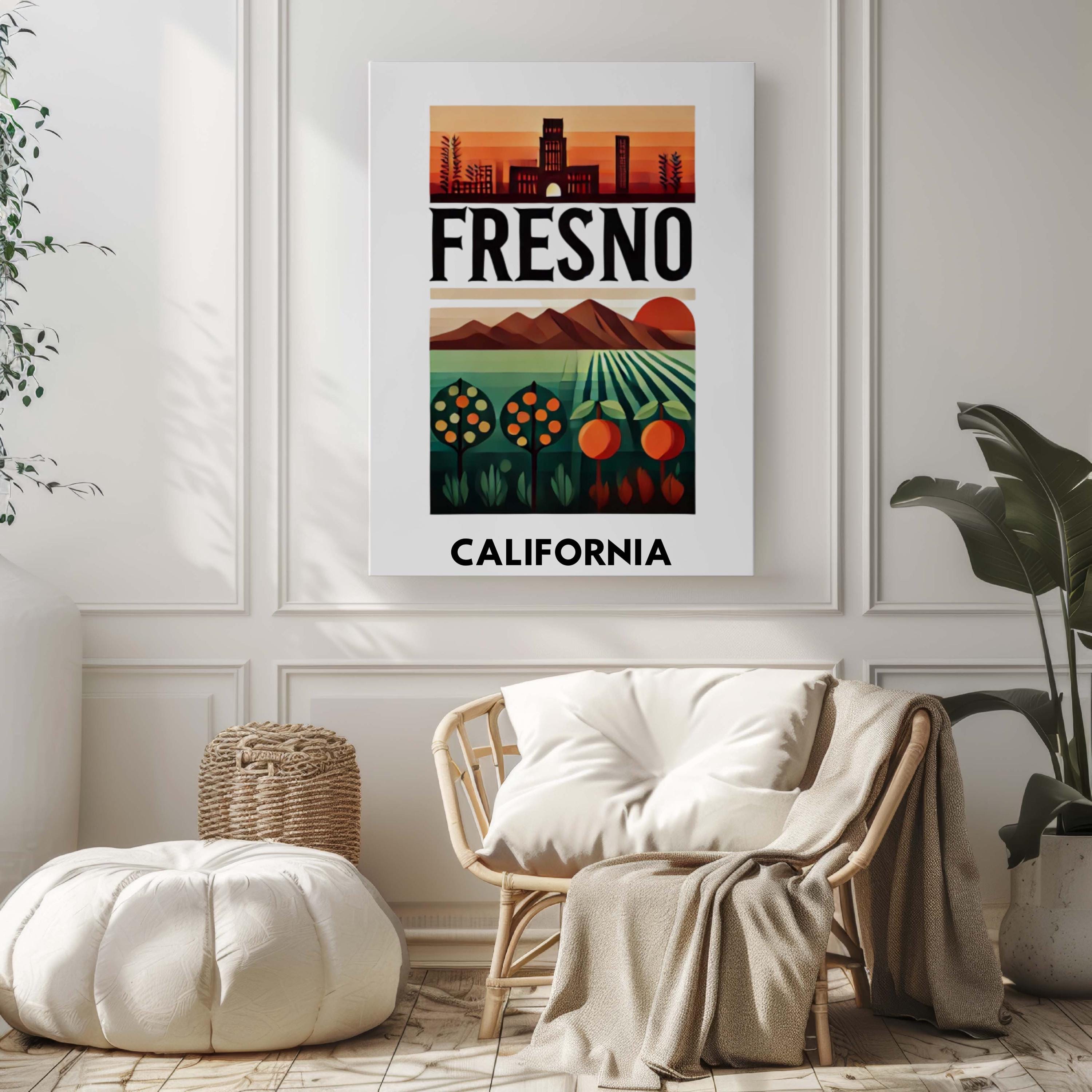 Fresno Print - Fresno, California, USA