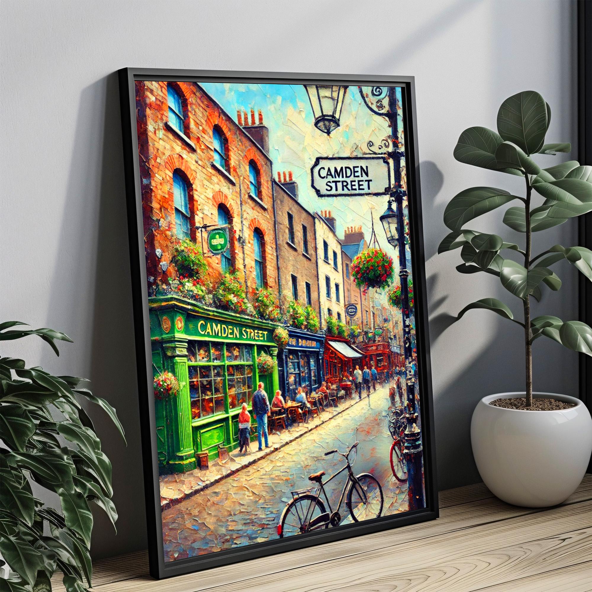 Camden Street Sign Print: London Camden Town Travel Poster