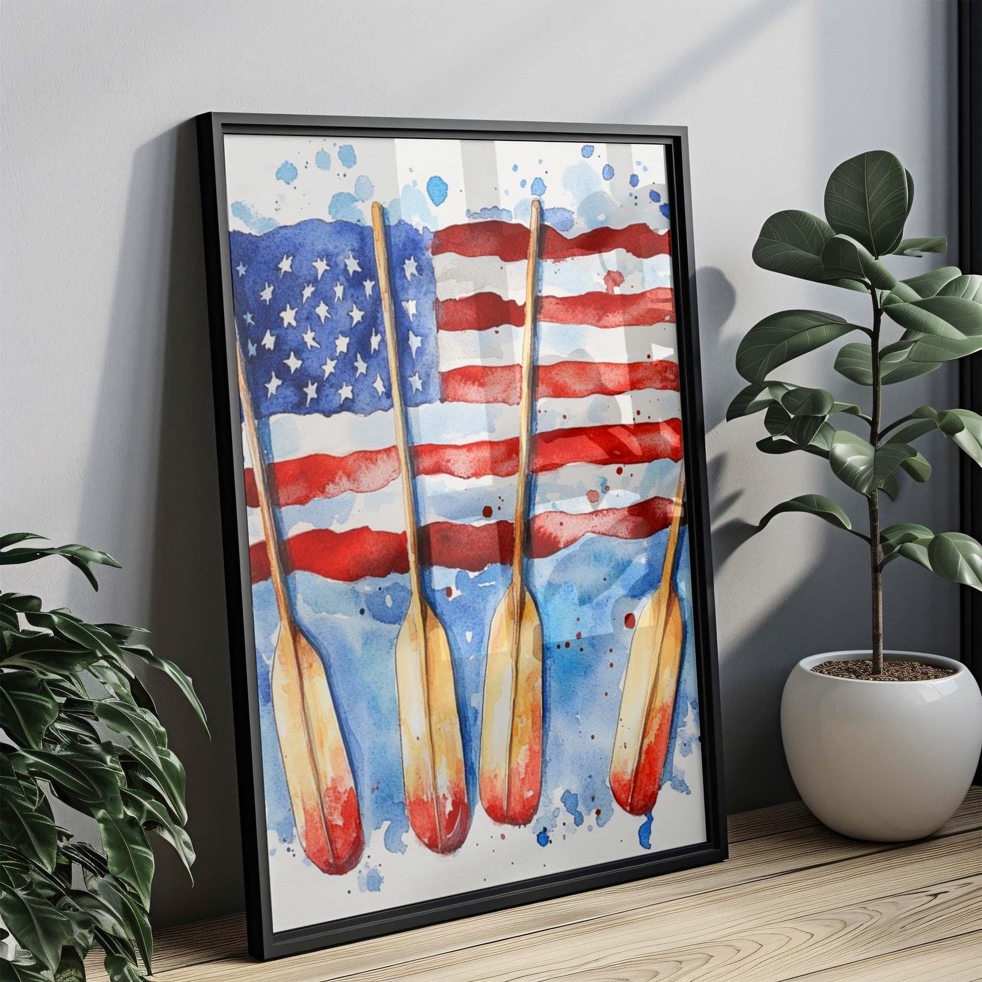 Boat Wall Art Patriotic - United States