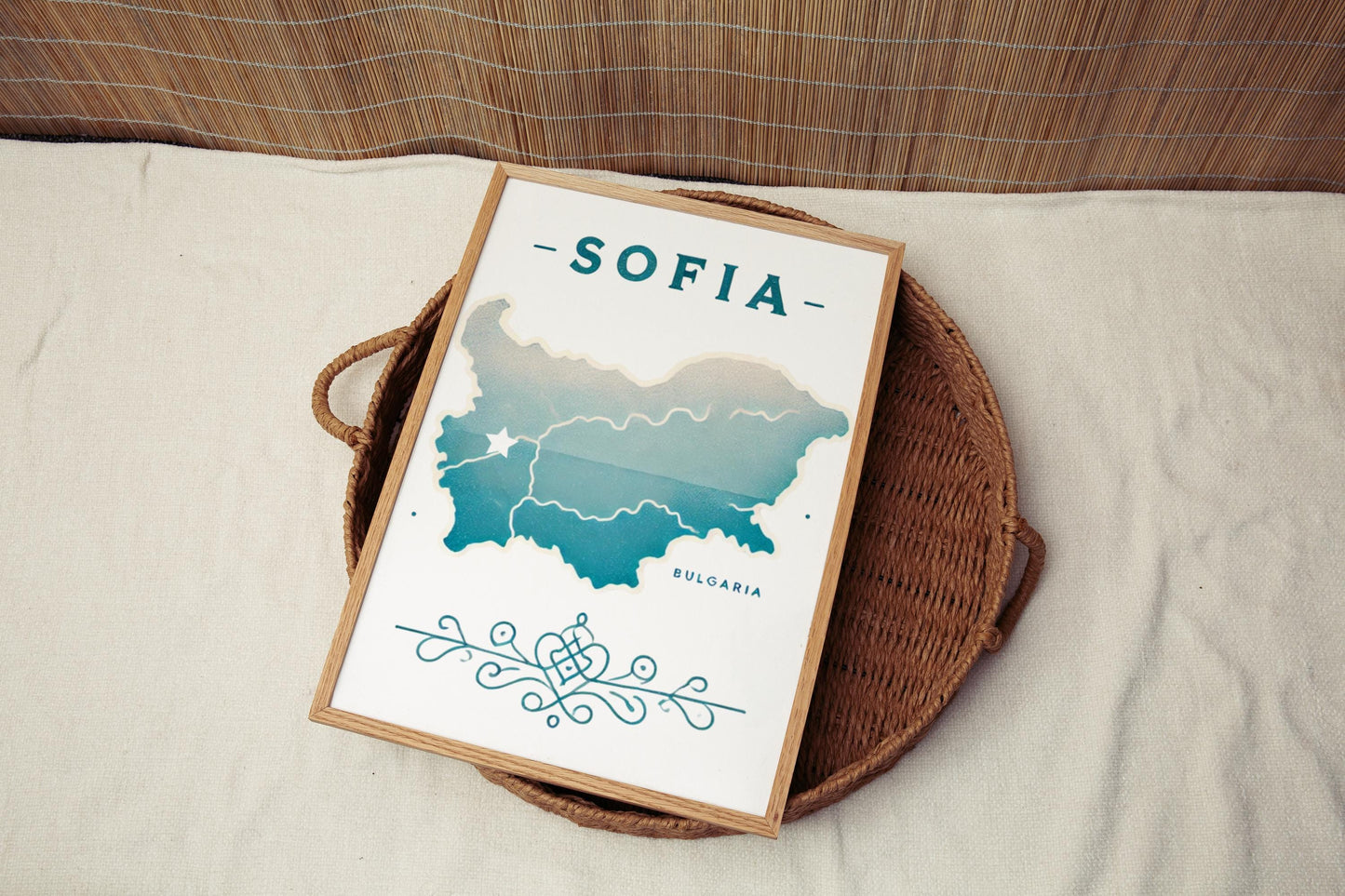 Bulgaria Sofia Wall Art Print – Travel Decor, Bulgaria Gift, Housewarming & Home Artwork, Unique Bulgarian Travel Poster