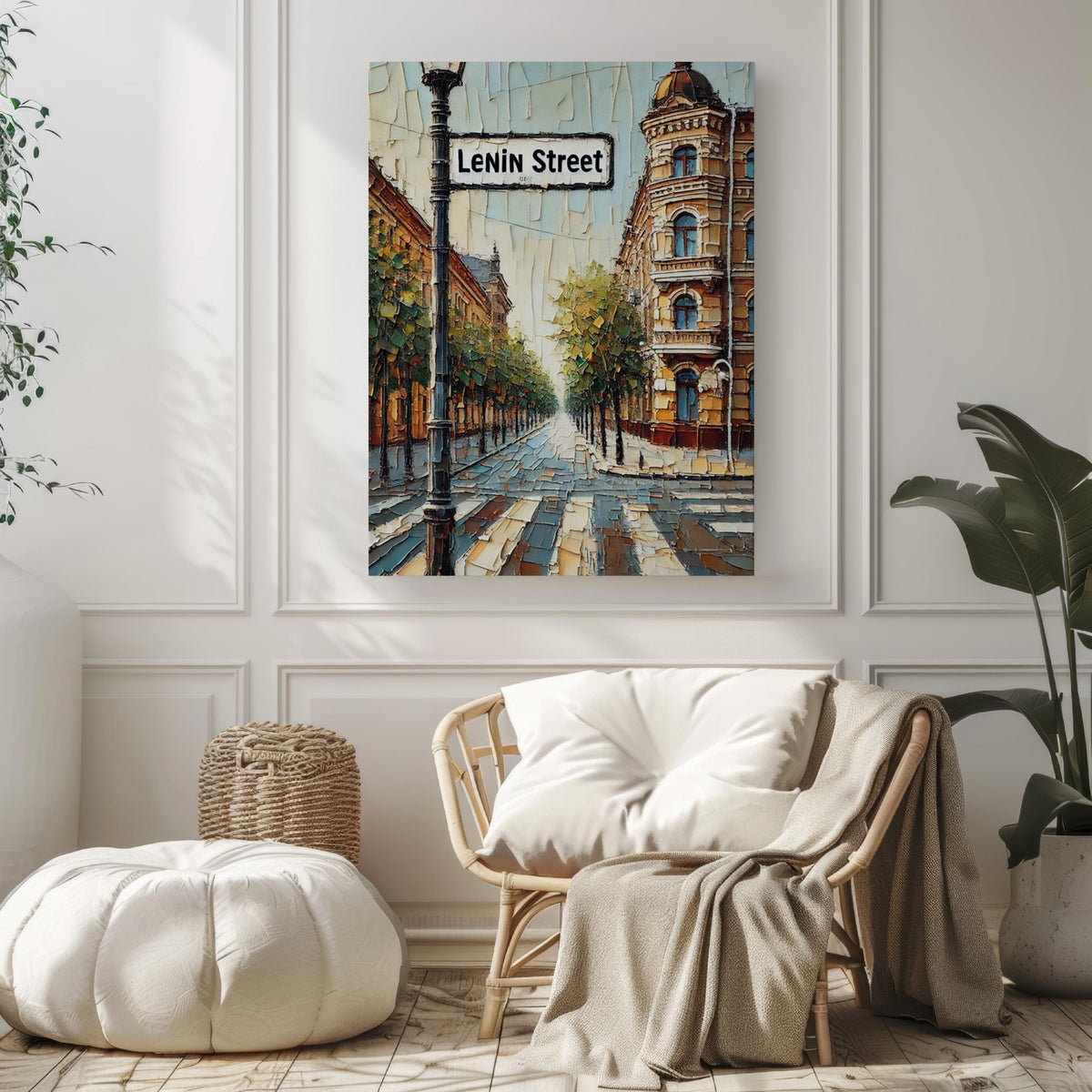 Lenin Street Vintage Print - Tiraspol, Moldova
