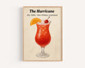 Hurricane Cocktail Print - New Orleans, Louisiana, USA