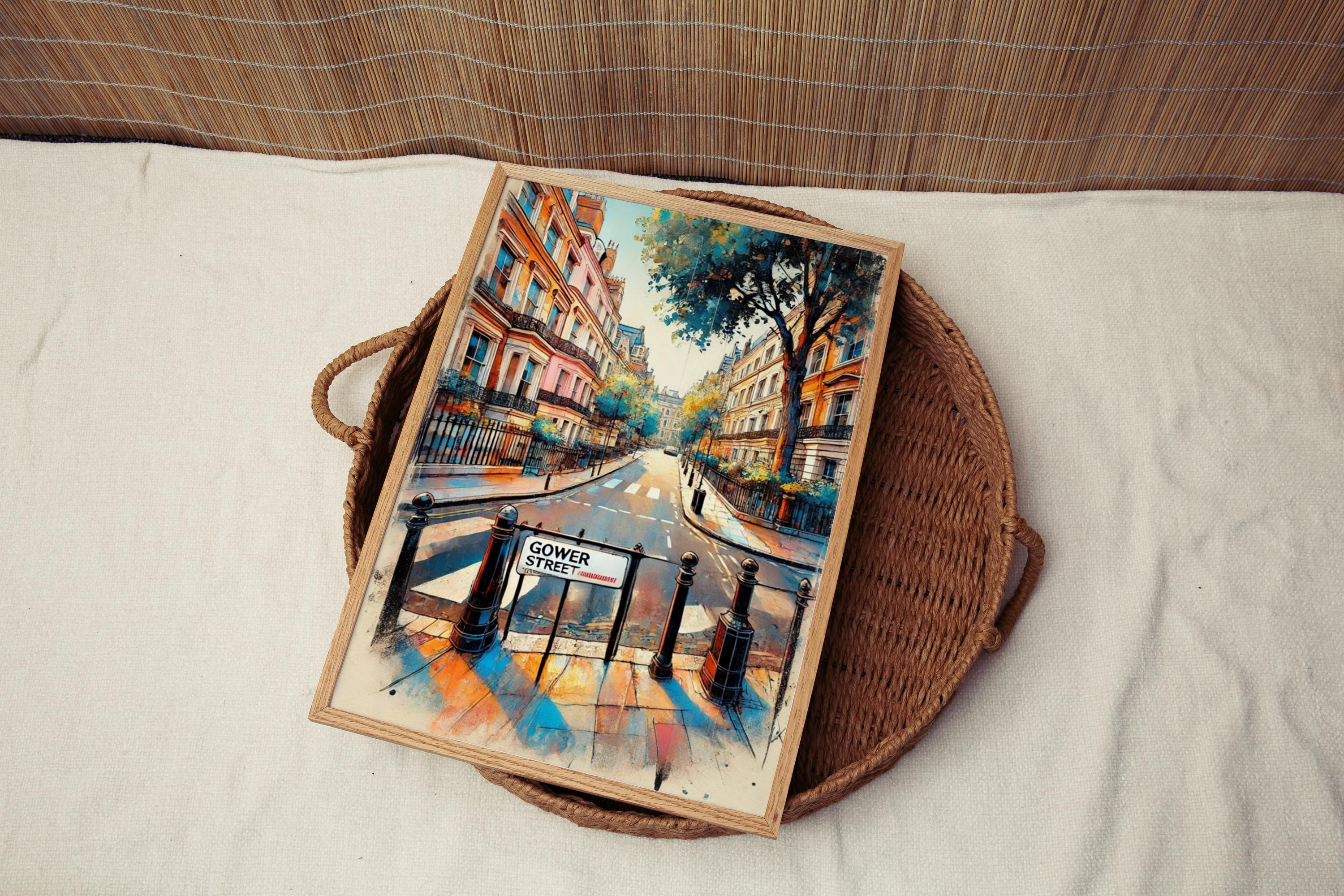 Gower Street Map Print - London, United Kingdom