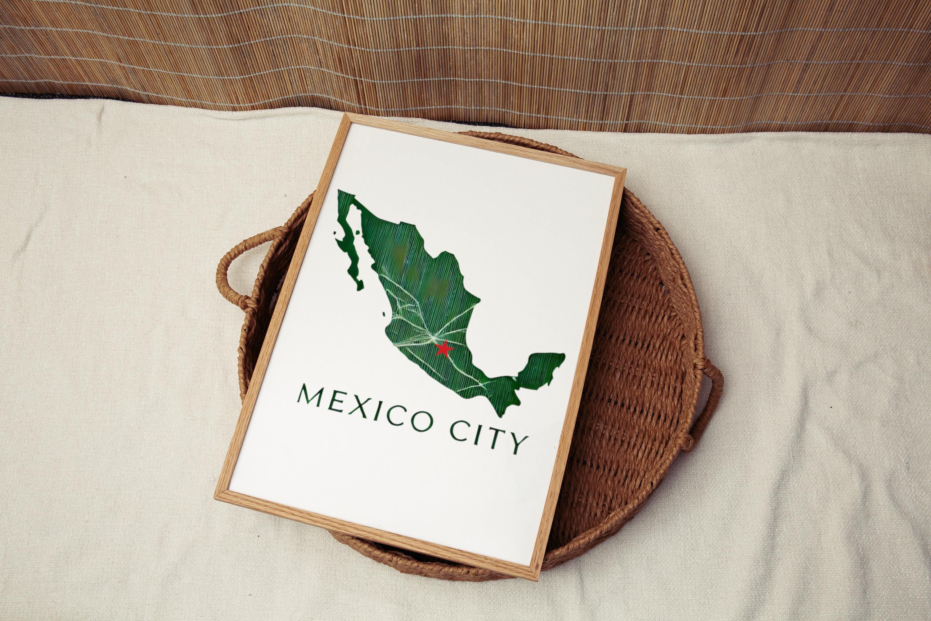 Mexico Wall Art Mexico City Print Travel Decor Housewarming Gift College Dorm Artwork