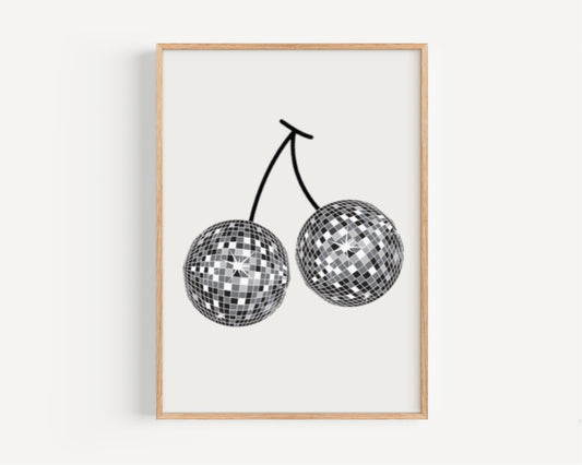 College Art Disco Wall Art Print – Retro Dorm Decor, Travel & Housewarming Gift, Funky Home Decoration, College Wall Artwork