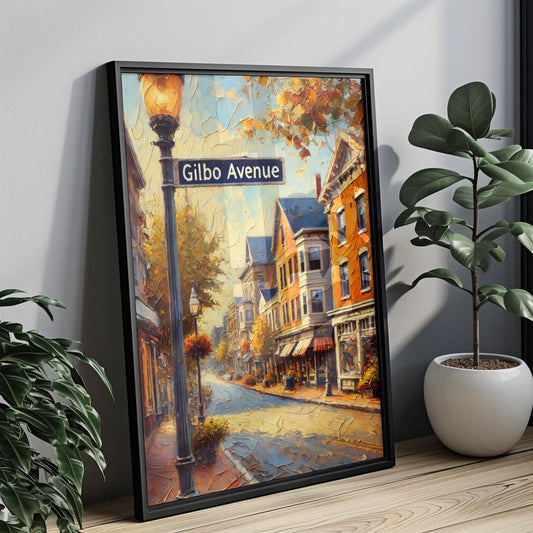 Gilbo Avenue Wall Art, Keene Print, New Hampshire Art, “City” Gift, Travel Souvenir, Travel Poster,  “State” Art, PERSONALIZED GIFT