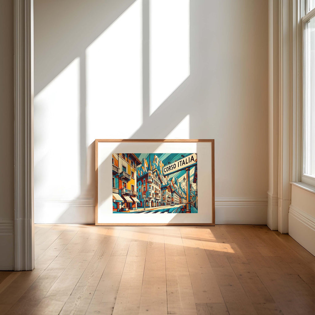 Corso Italia Modern Wall Art - Italy