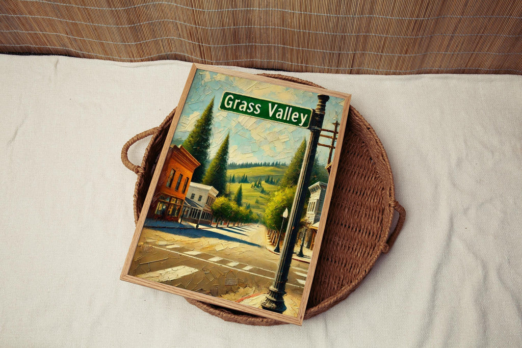Grass Valley Vintage Poster - Grass Valley, California, USA