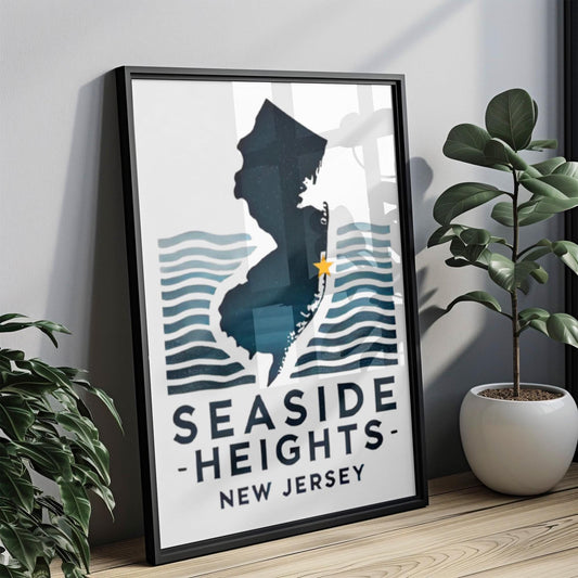 Seaside Heights Wall Art, Seaside Heights Print, New Jersey Art, NJ Gift, Travel Print, Home Decor, Housewarming Gift, College Wall Artwork
