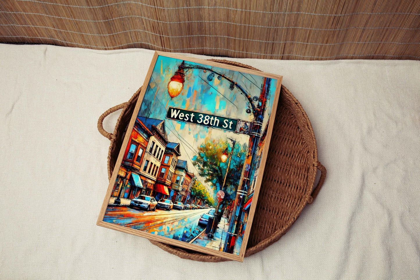 West 38th St Print - Erie Pennsylvania Travel Wall Art, Housewarming Gift, Erie Cityscape Poster, Unique Erie Artwork, Travel Decor