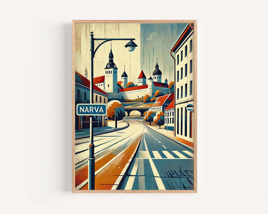 Narva Art Print - Estonia City Wall Art, Travel Poster, European Artwork, Housewarming Gift, Narva Travel Print, Estonia Home Decor