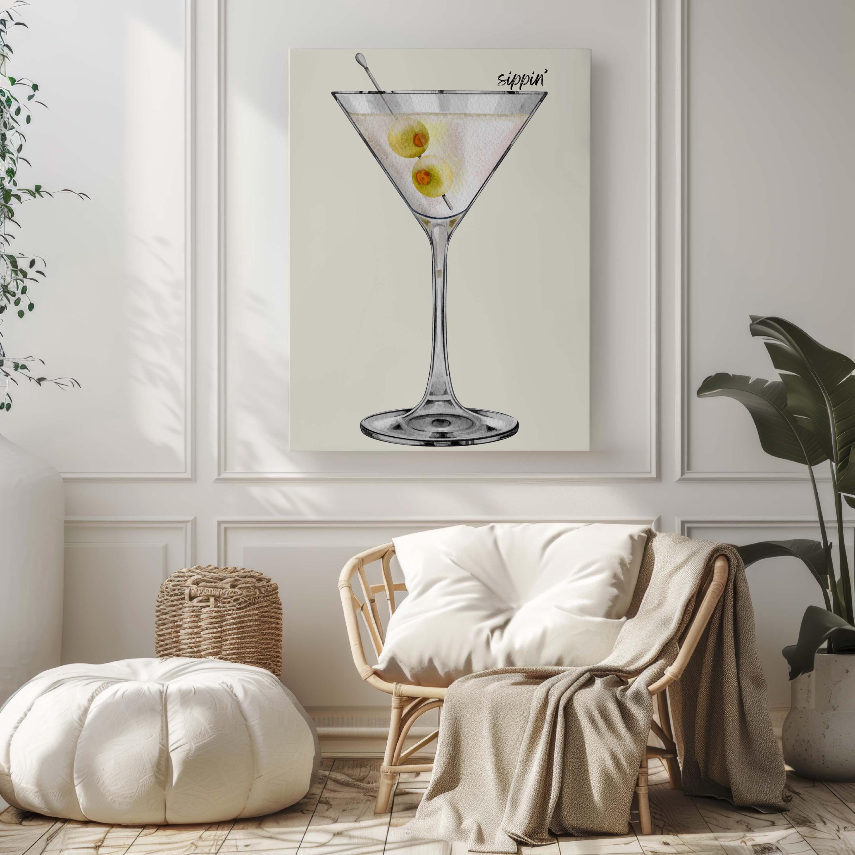 Dorm Margarita Glass Wall Art