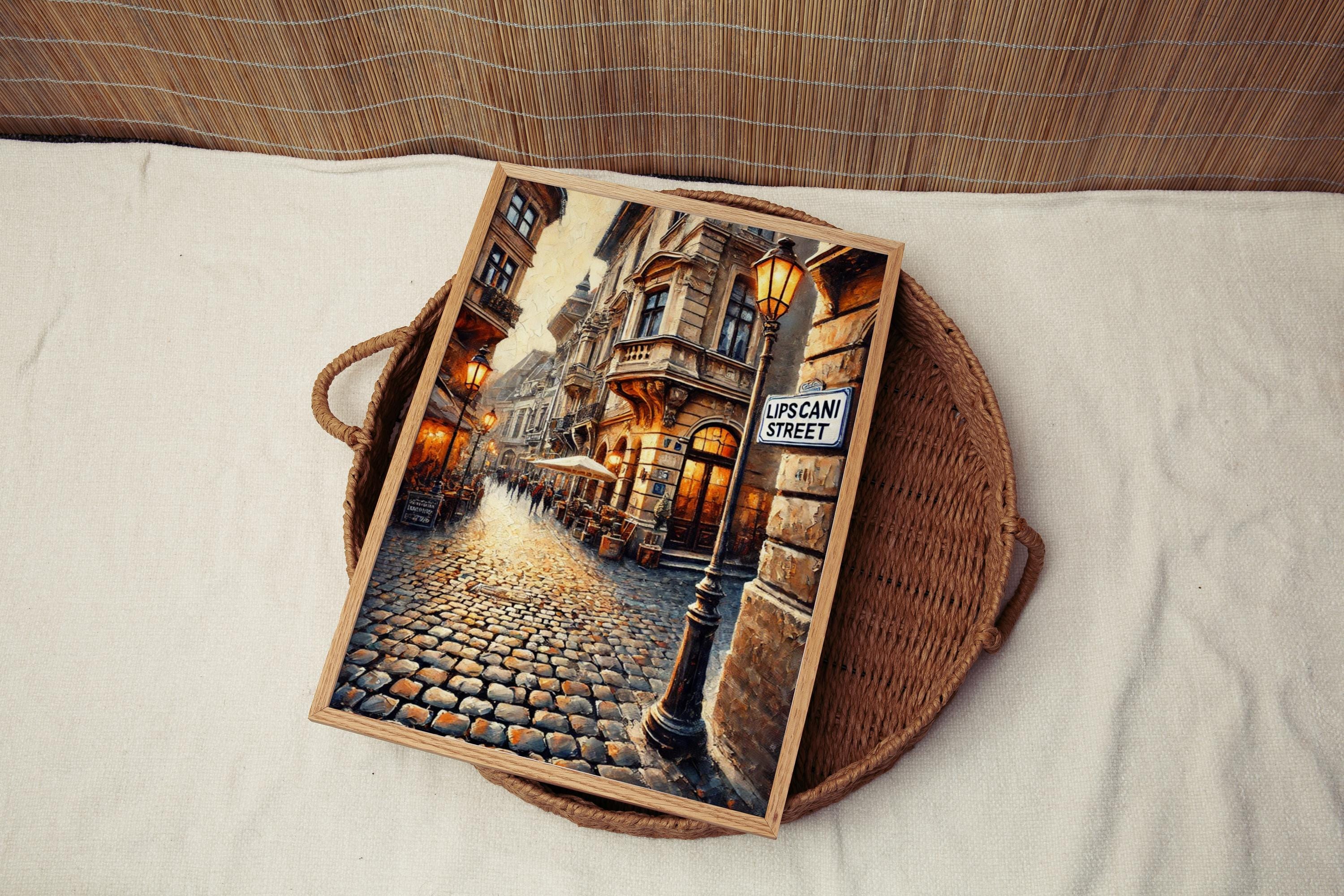 Lipscani Street Print - Bucharest, Romania