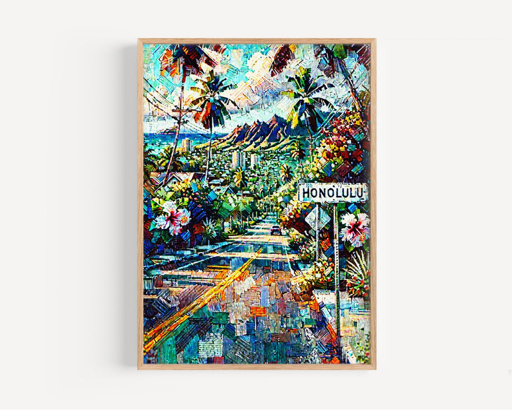 Honolulu Poster - Honolulu, Hawaii, USA