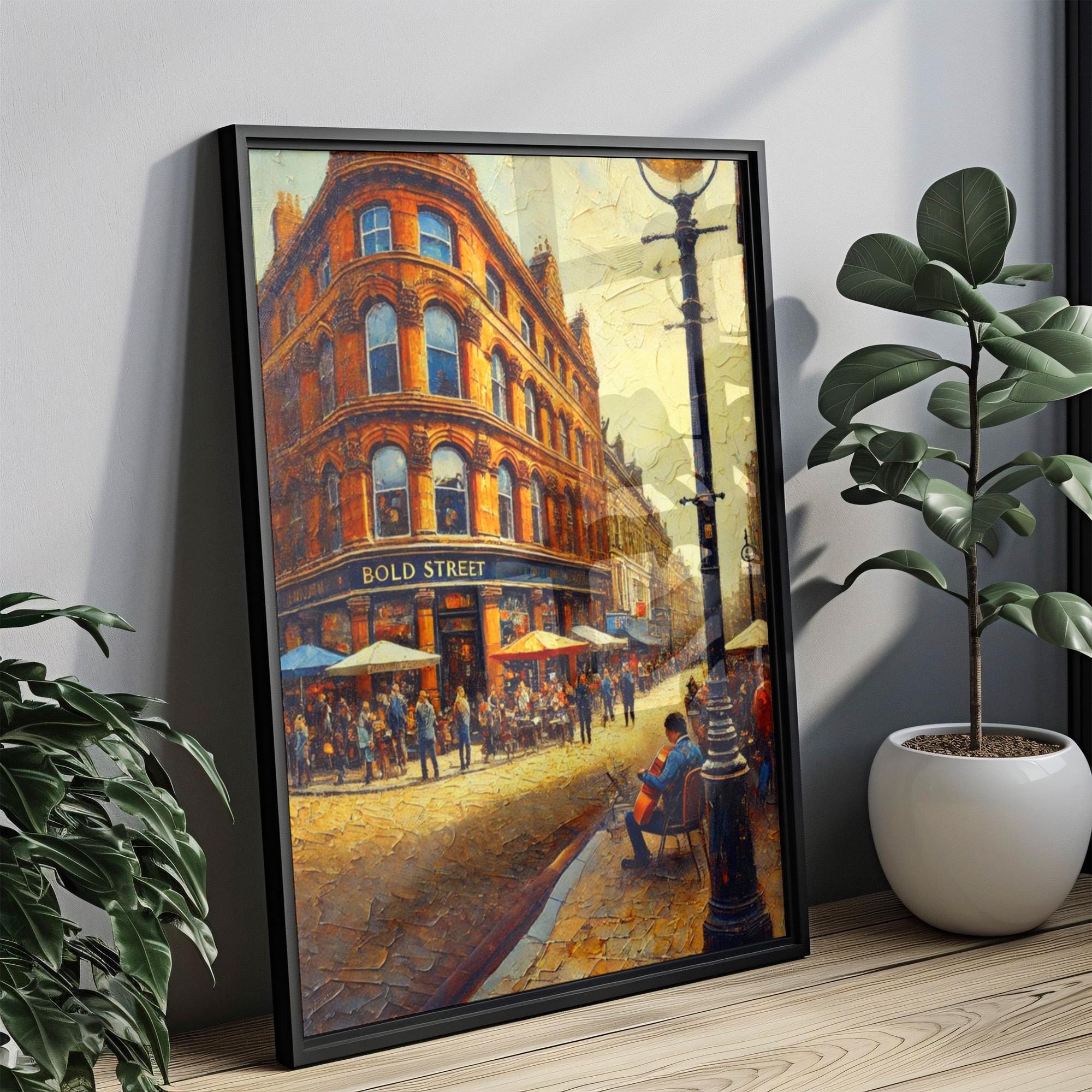 Bold Street Wall Art Vintage - Liverpool, United Kingdom