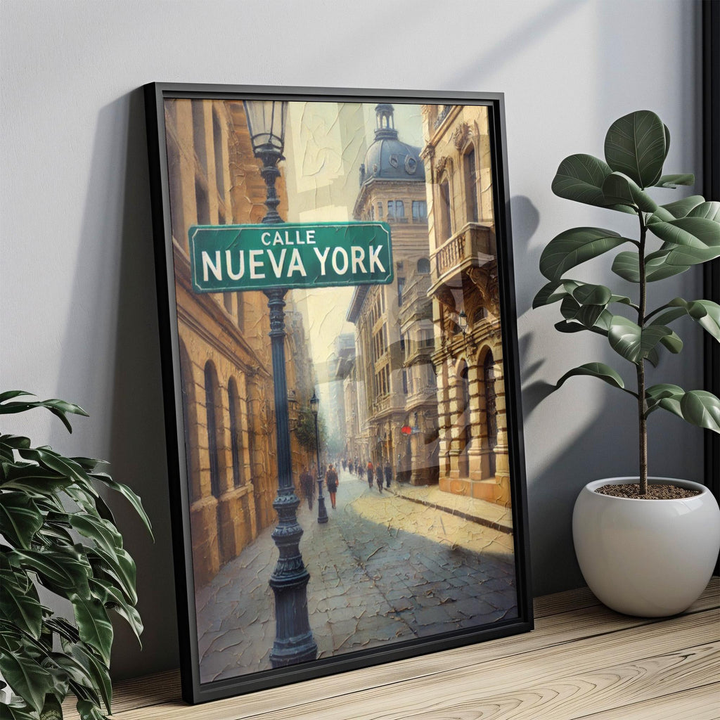 Calle Nueva York Print - Santiago, Chile