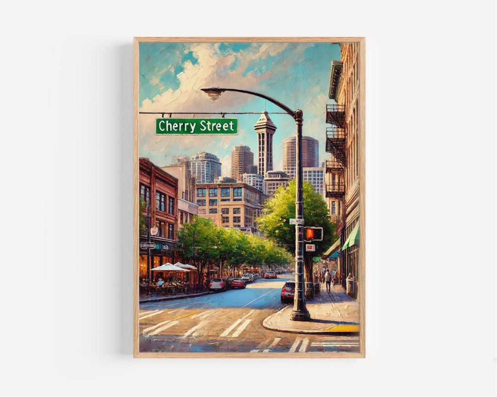 Cherry Street Wall Art - Seattle, Washington, USA