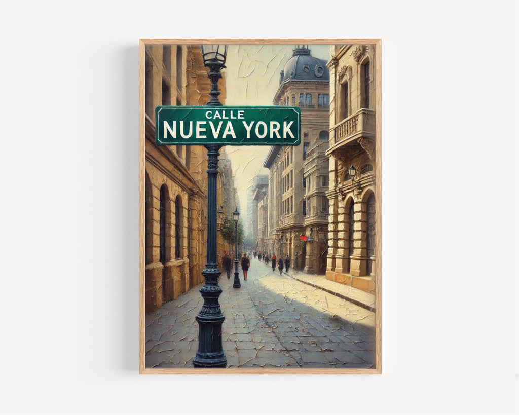 Calle Nueva York Print - Santiago, Chile