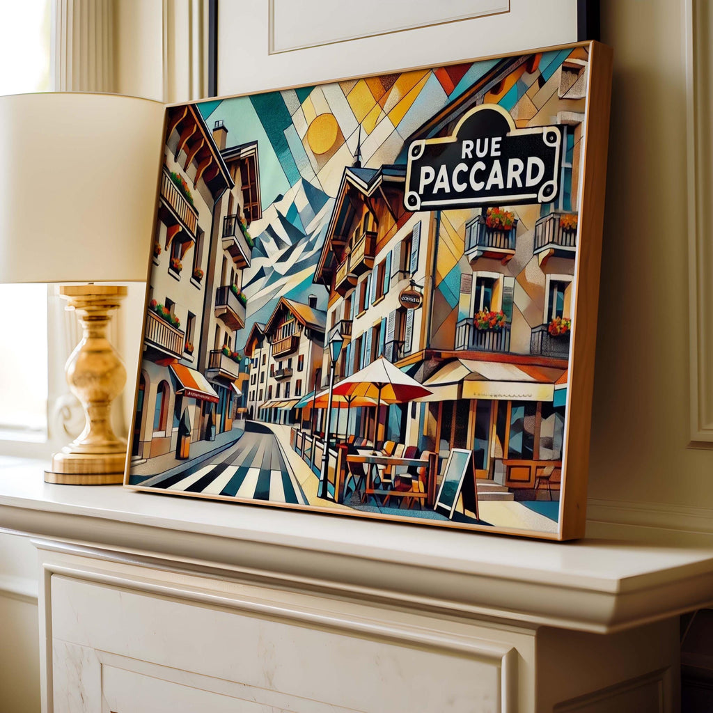 Rue Paccard City Print - Paris, France
