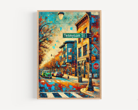 Colorado Denver Tennyson St Wall Art - Travel Print, Unique Street Poster, Housewarming & Home Decor Gift