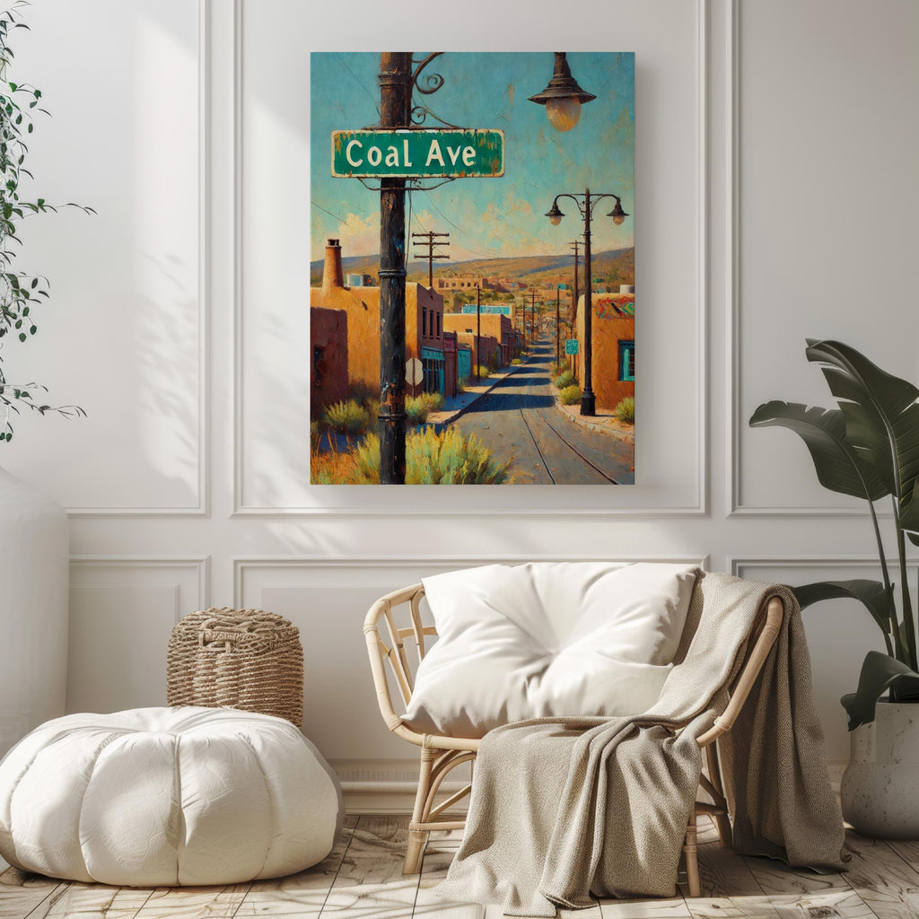 Coal Street Sign Print: Wilkes-Barre Pennsylvania Travel Poster