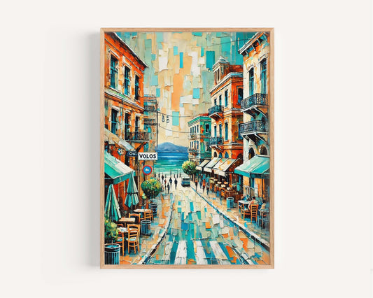 Volos Art Greek Wall Print – Coastal Travel Poster, European Decor, Housewarming Gift, Volos Wall Art for Home & Office