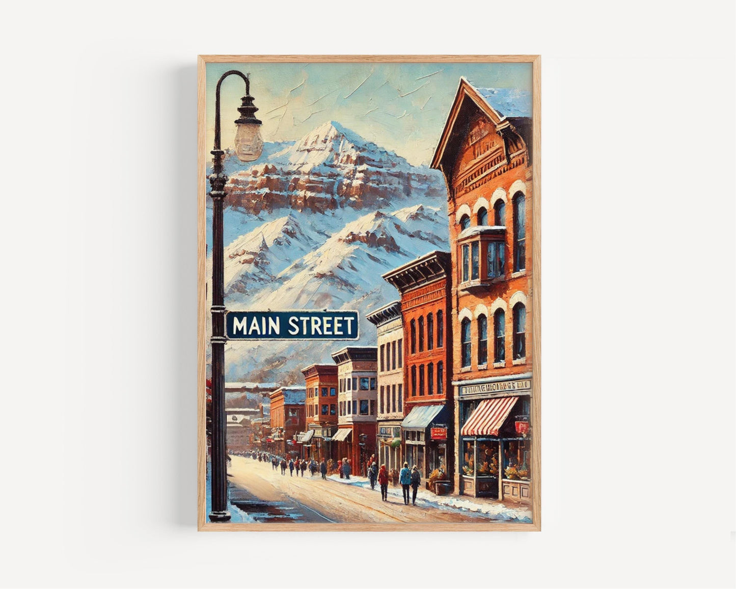 Park City Wall Art Print, Main St Travel Poster, Utah Souvenir Gift, Housewarming Decor, Scenic Park City Artwork, Travel Home Decor