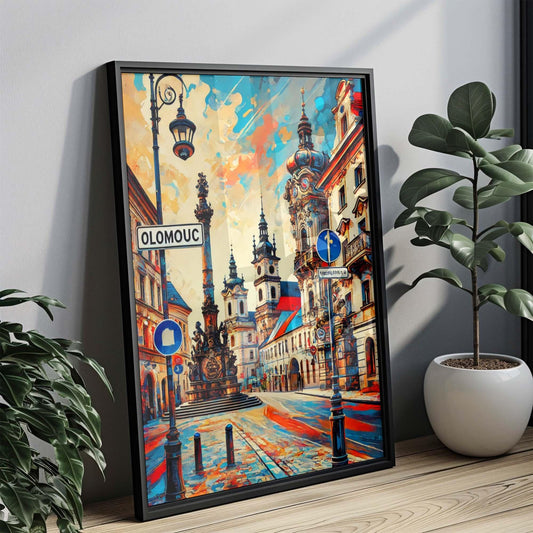 Olomouc Art Print - Czech Republic City Wall Art, Travel Poster, Housewarming Gift, Olomouc Travel Decor