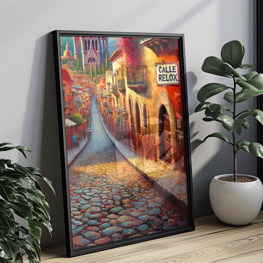 Calle Rolex Wall Art, Cancún Mexico Travel Poster, Tropical Street Sign Decor, City Gift, Personalized Travel Souvenir, Vibrant Mexican Art