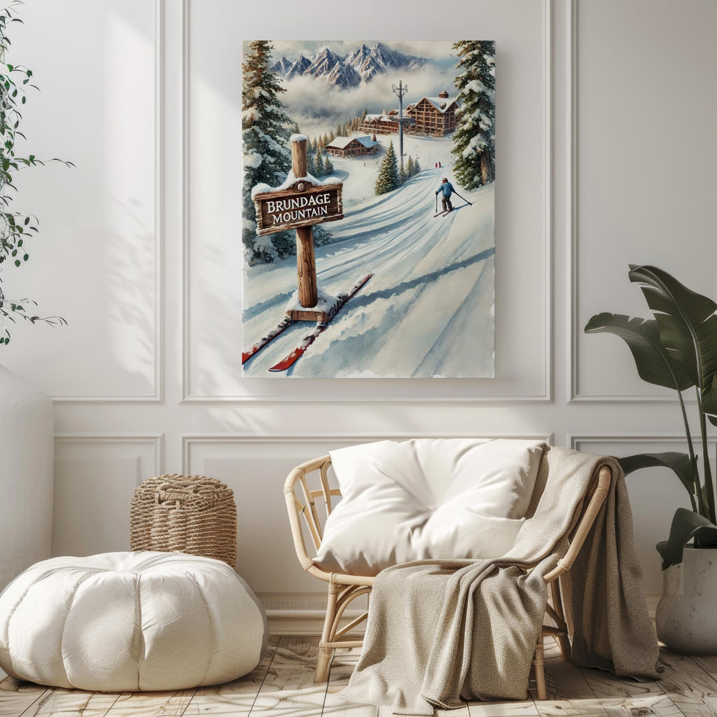 Brundage Mountain Print - Idaho, USA