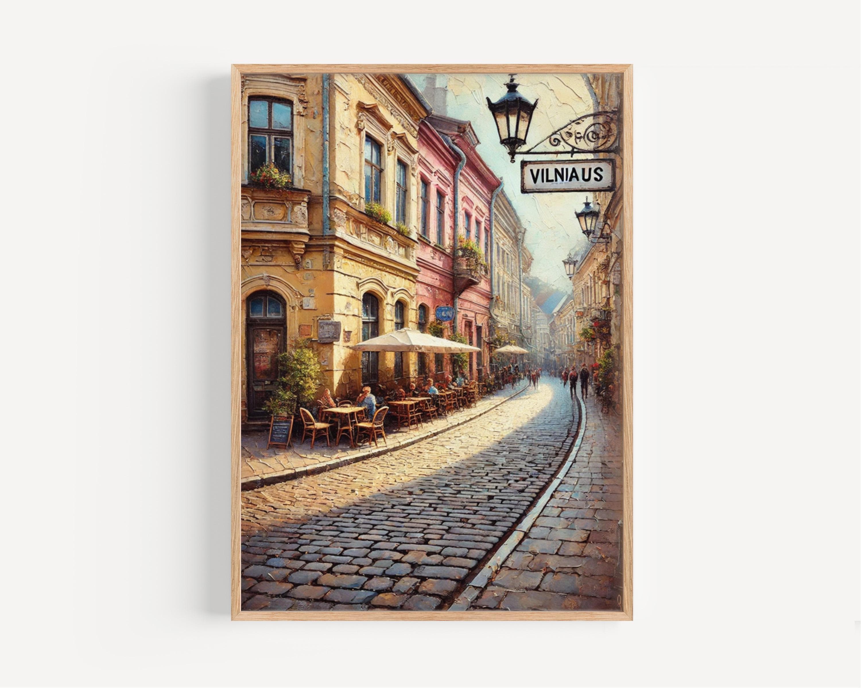 Vilniaus Street Wall Art - Vilnius, Lithuania