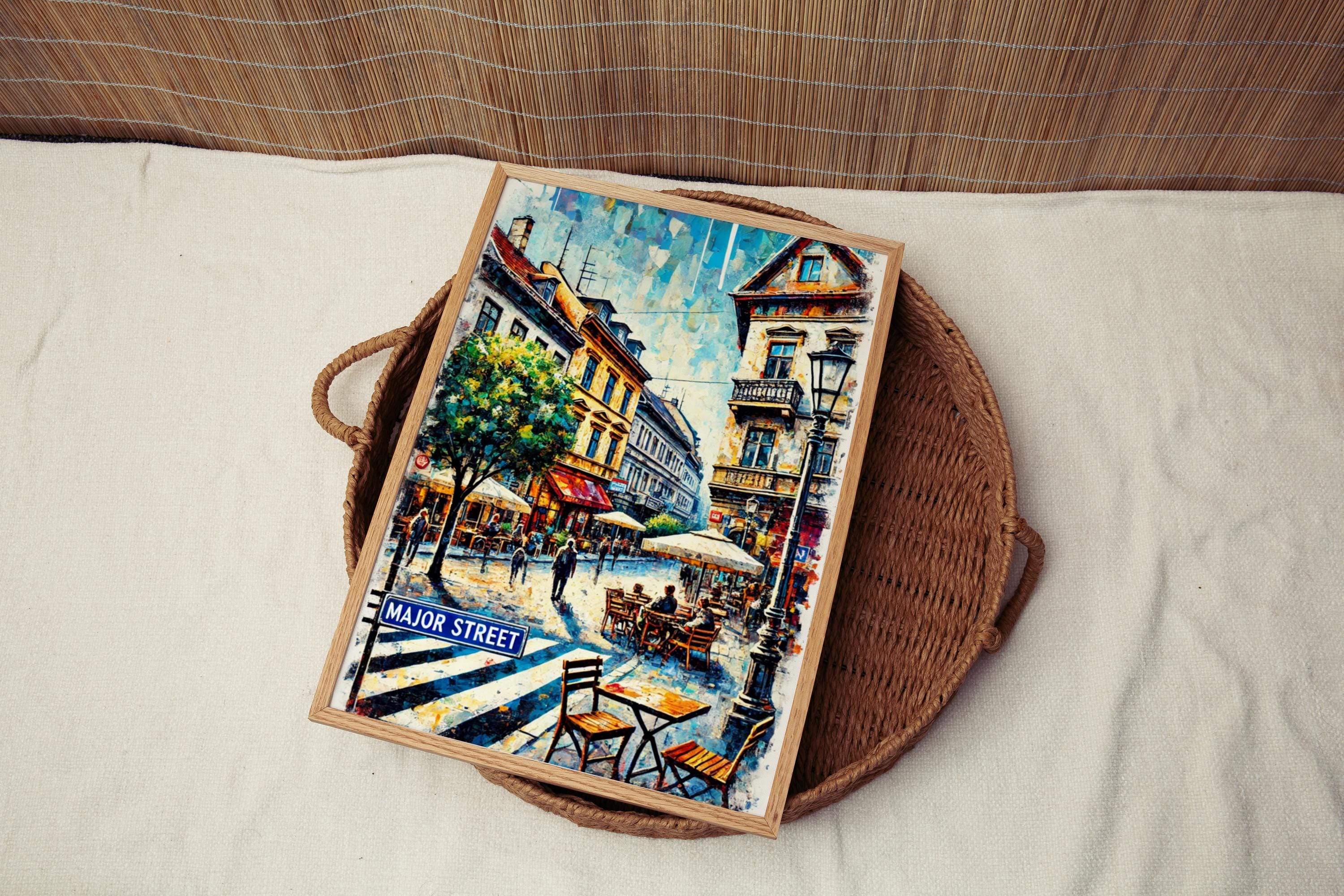 Major Street Print Decor - Tihany, Hungary