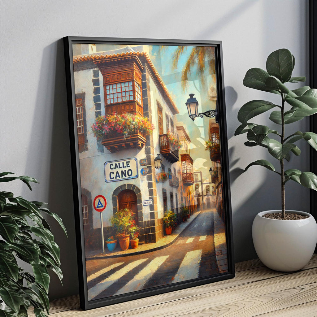 Calle Cano Street Sign Print: Las Palmas Canary Islands Travel Poster