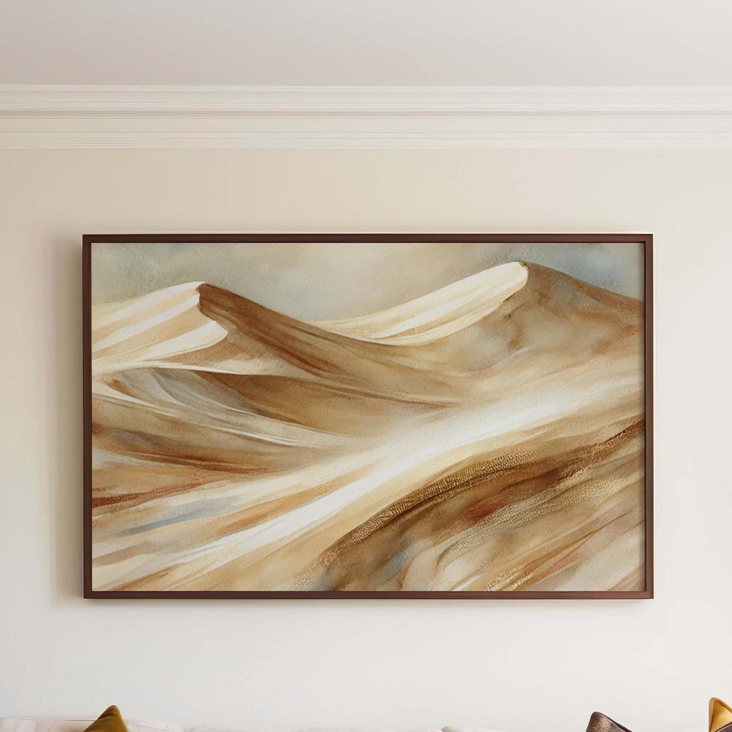 Nature Gift Dunes Wall Art Print – Sand Desert Decor for New Housewarming & Family Room, Minimalist Nature Art