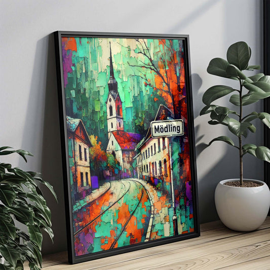 Mödling Art Print – Austria City Travel Poster, European Wall Art, Housewarming Gift, Mödling Austria Home Decor, Travel Wall Decor