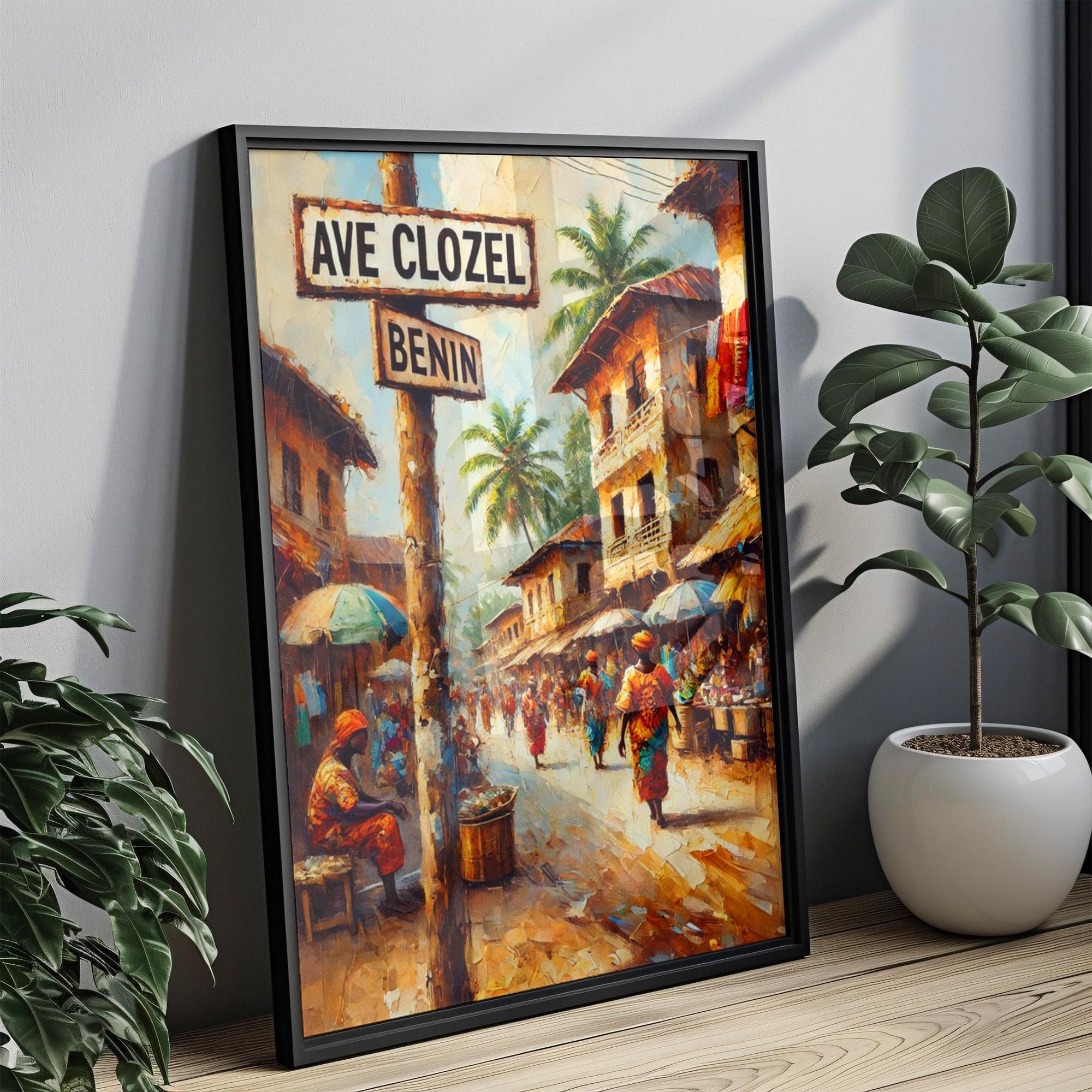 Avenue Clozel Cityscape Print - Cotonou, Benin