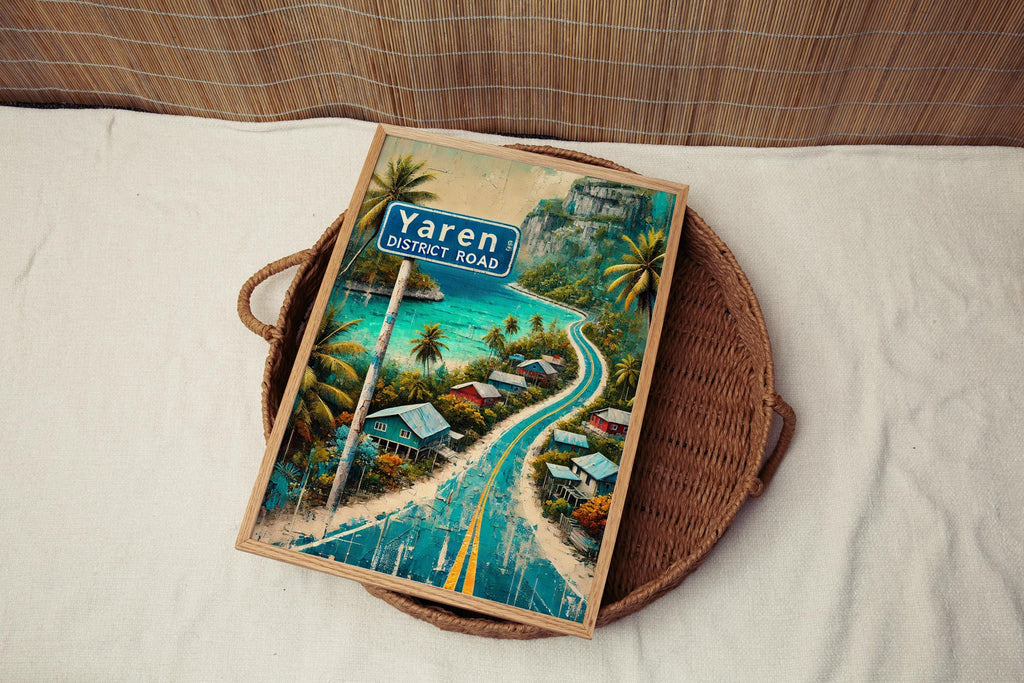 Yaren District Road Poster - Yaren, Nauru