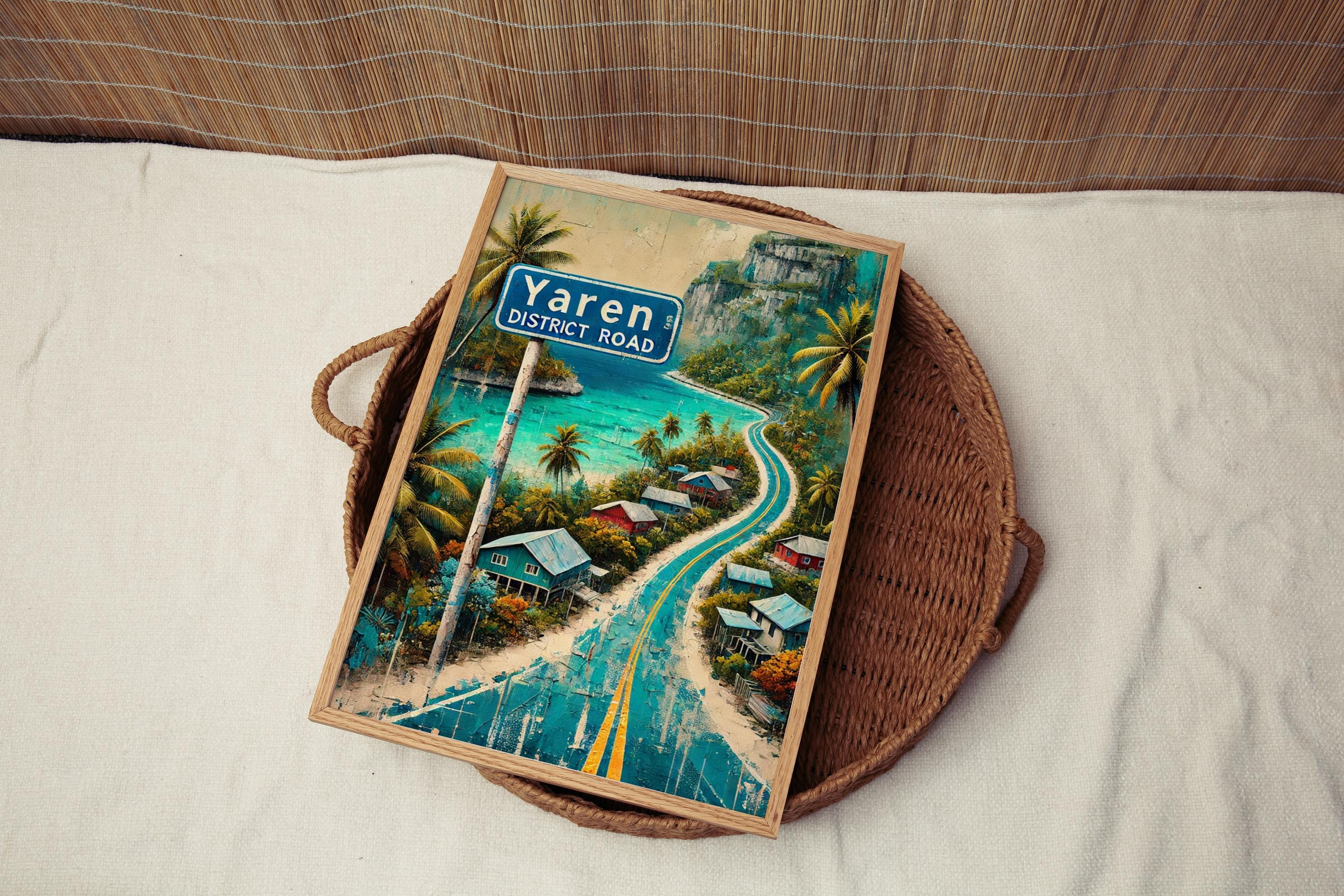 Yaren District Road Poster - Yaren, Nauru