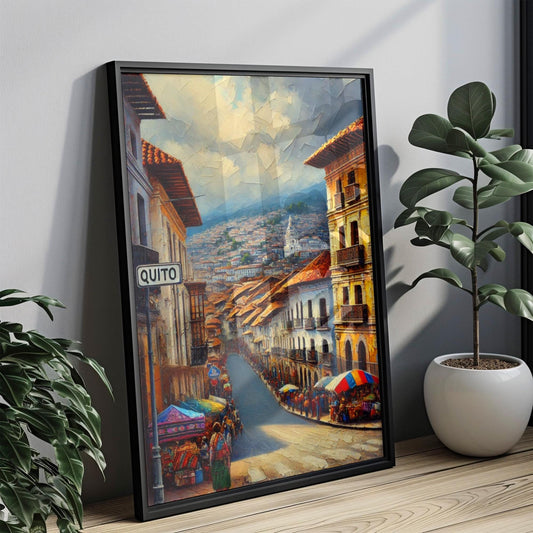 Ecuador Wall Art Quito Print Travel Poster South America Gift Housewarming Ecuador Souvenir Decorative Travel Print