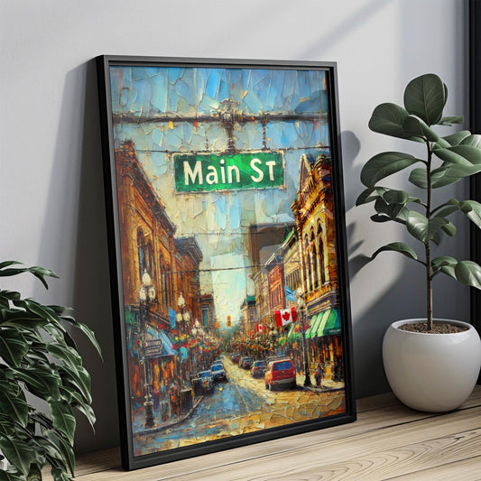Main St Wall Art, Main Street Print, Vancouver Art, Canada Gift, Travel Print, Travel Poster, Housewarming Gift, Canada Artwork
