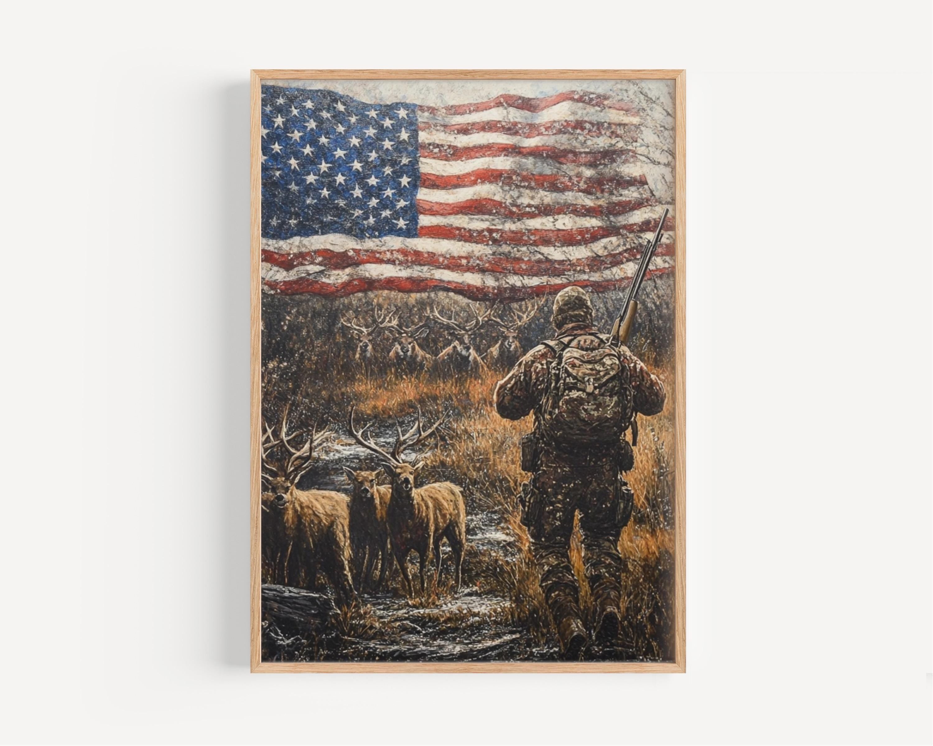 Hunting Poster Patriotic - United States