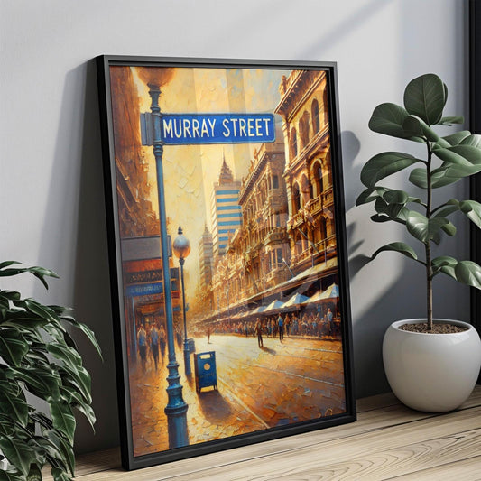 Murray Street Wall Art Perth Print Australian Decor Travel Souvenir City Gift Modern Home Decor