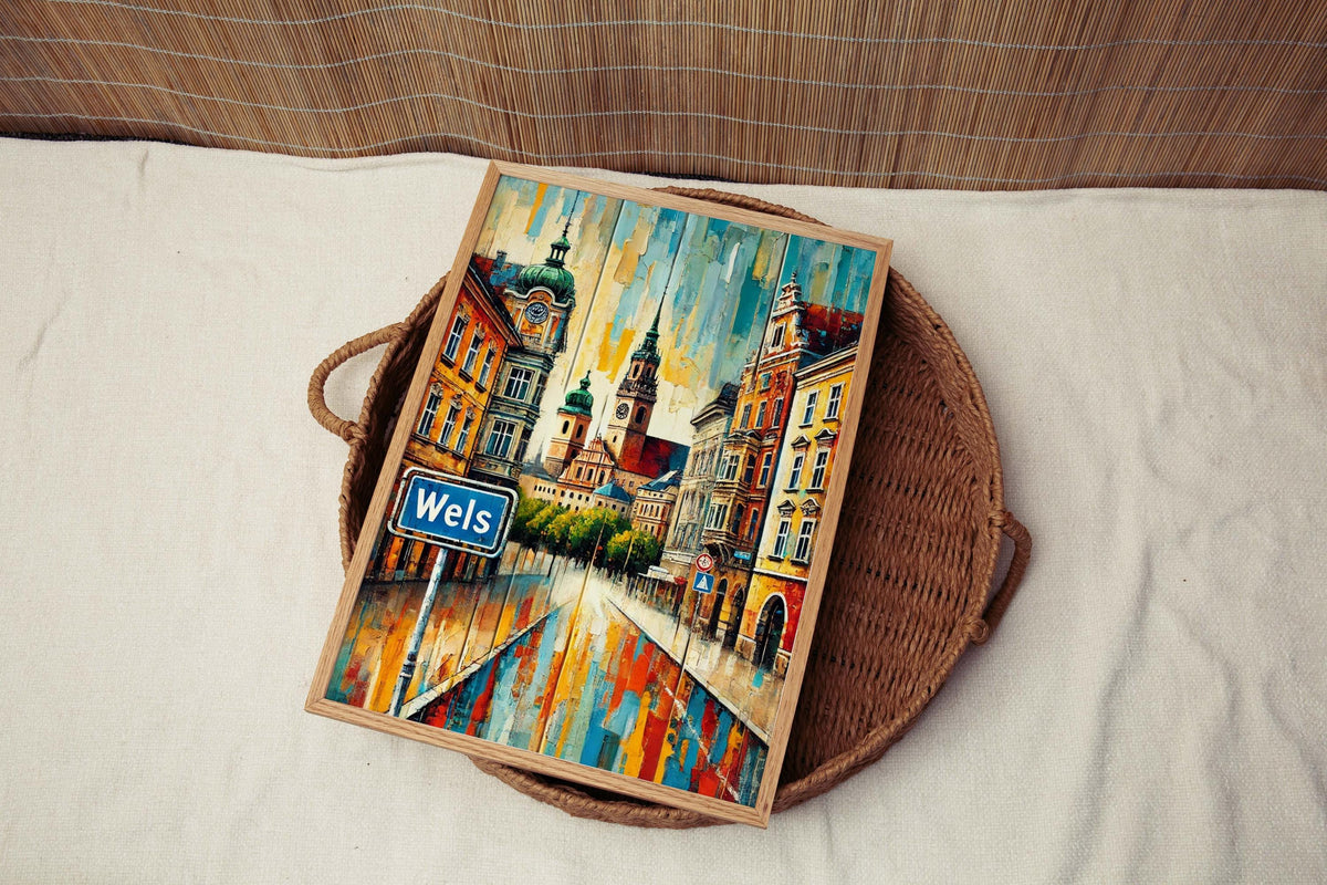 Wels City Travel Poster - Wels, Austria
