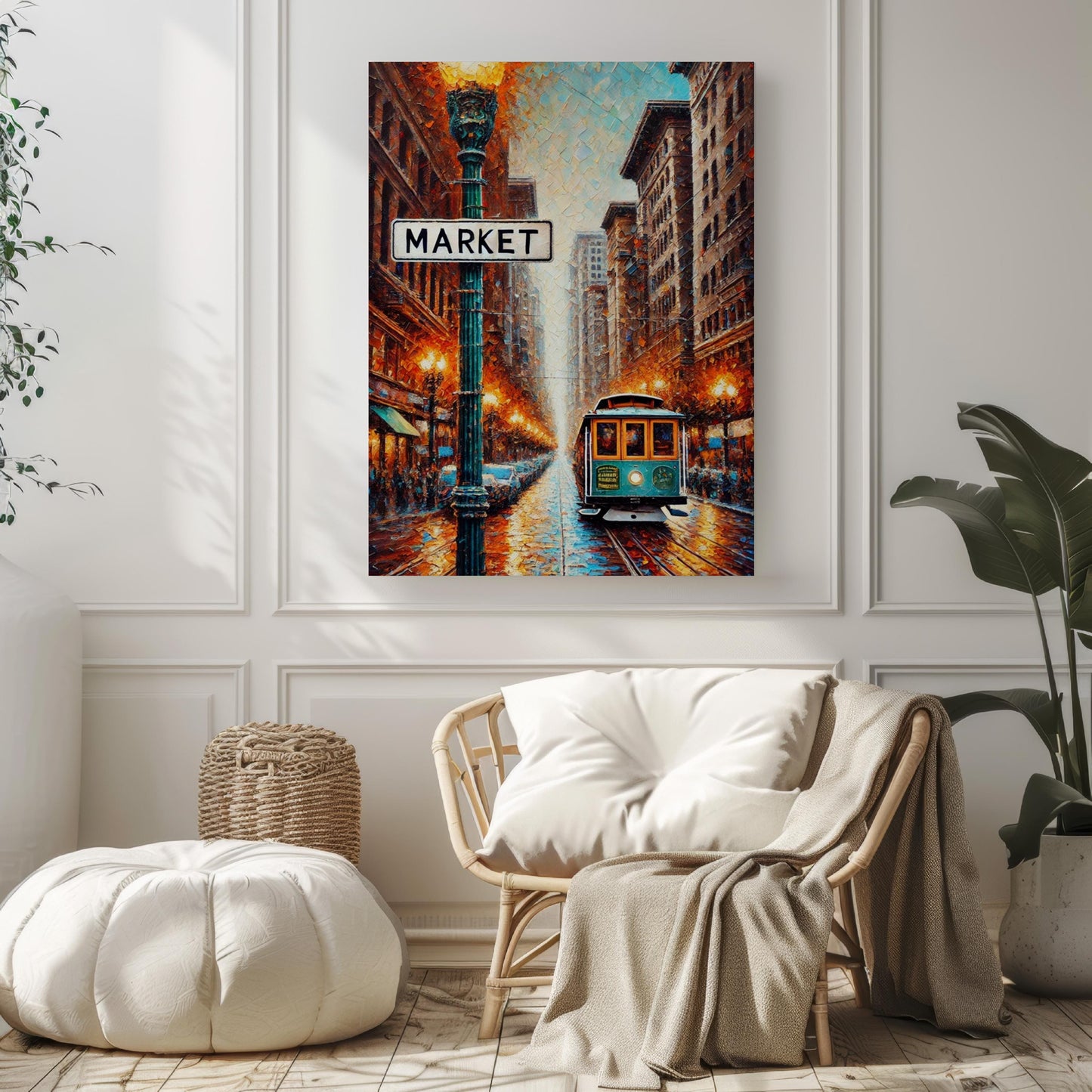 San Francisco Market Street Print: Urban Travel Poster