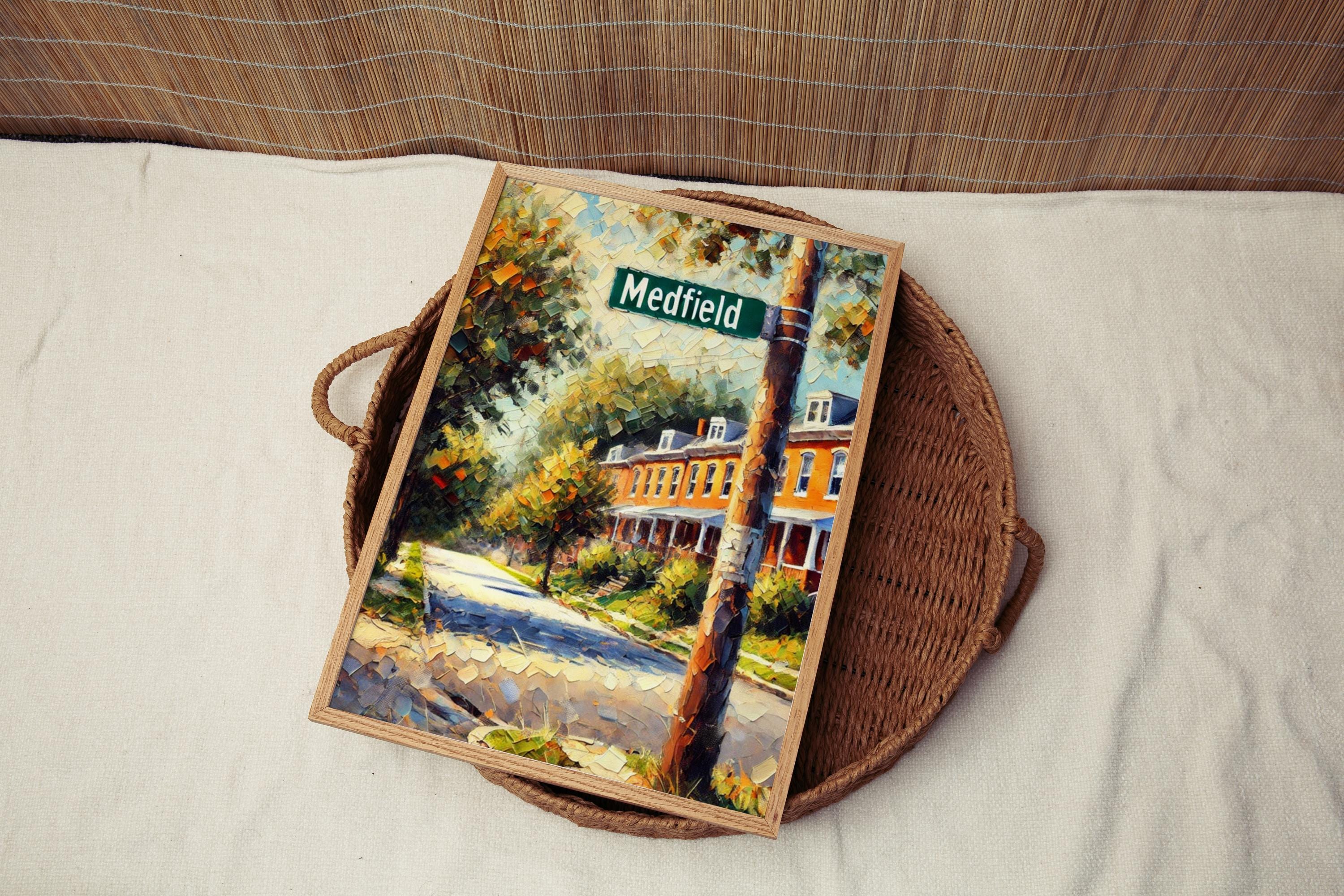 Medfield Print Vintage - Medfield, Massachusetts, USA