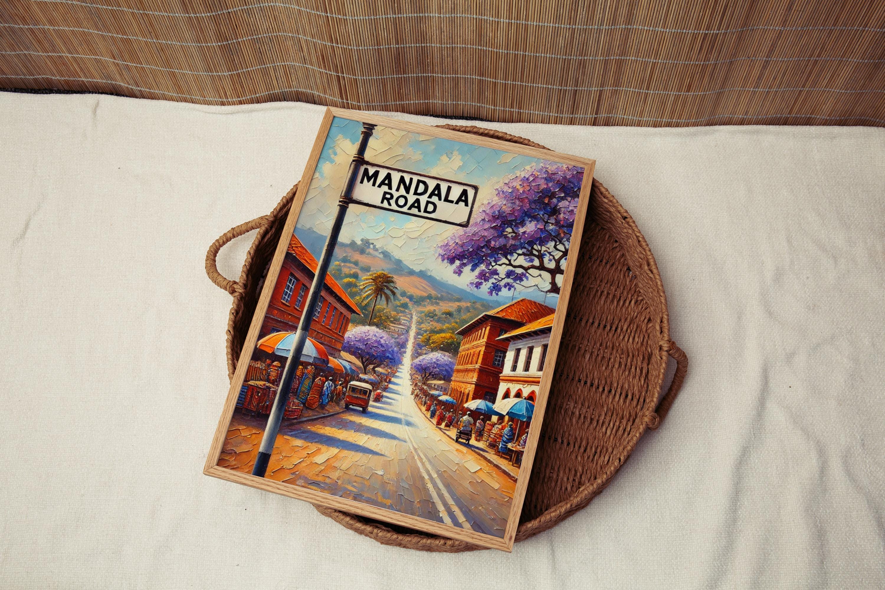 Mandala Road Wall Art Vibrant - Blantyre, Malawi