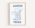 Boots And Hat Wall Art - Austin, Texas, USA